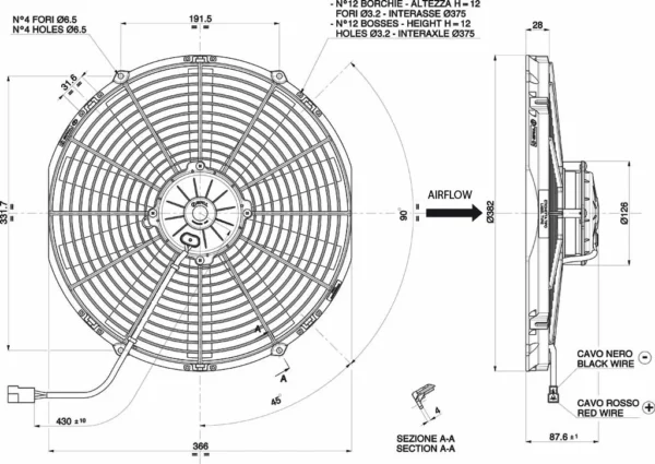 SPAL 30102041 - 14" FAN, 12VDC - Image 2
